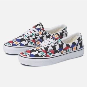 New VANS UA Era Checker Cube Multi / True White Mens 9